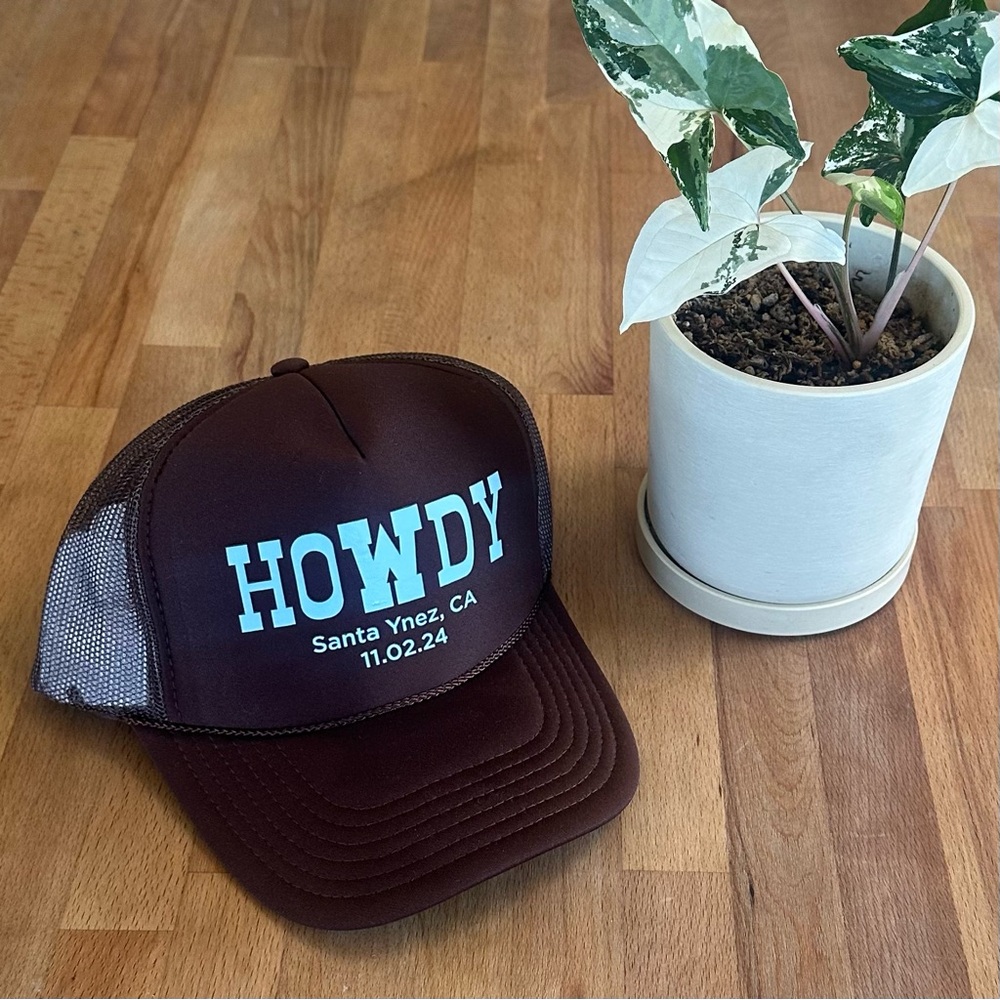 Brown HOWDY Trucker Hat